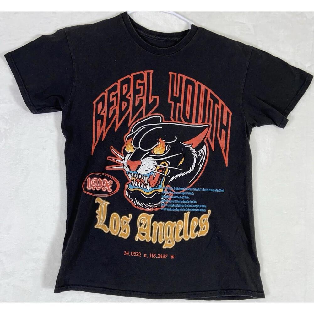 Fashion Nova Men T Shirt Tiger Sz M Medium Hardy Like Streetwear Rocker 90s Y2k